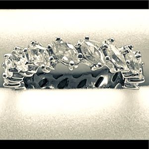 Cubic Zirconia 925 Sterling Silver Ring